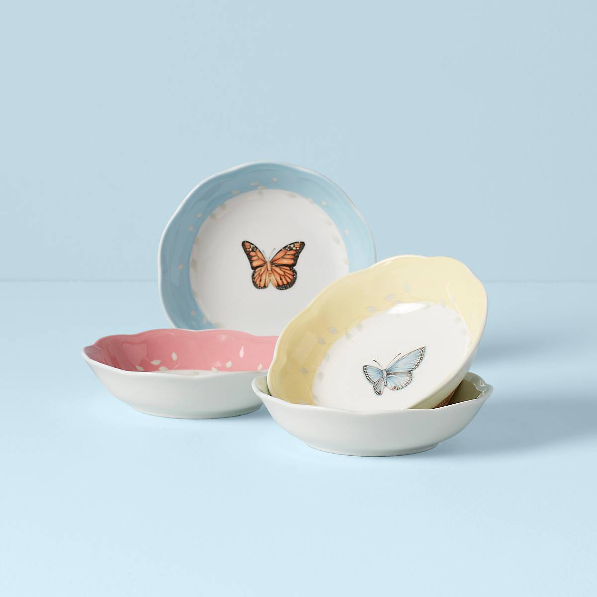 Butterfly Meadow Fruit Bowls, Set 4