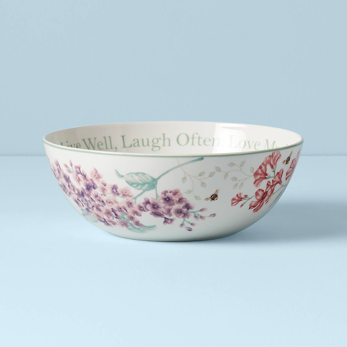 Butterfly Meadow Large Sentiment Serving Bowl