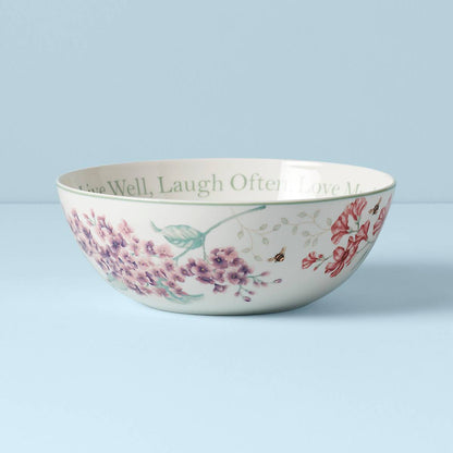 Butterfly Meadow Large Sentiment Serving Bowl