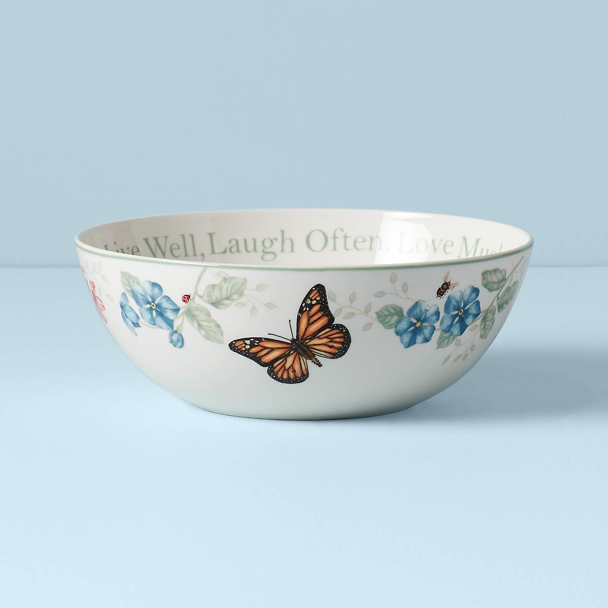 Butterfly Meadow Large Sentiment Serving Bowl