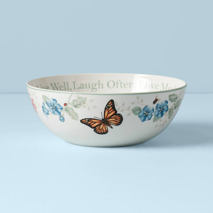 Butterfly Meadow Large Sentiment Serving Bowl