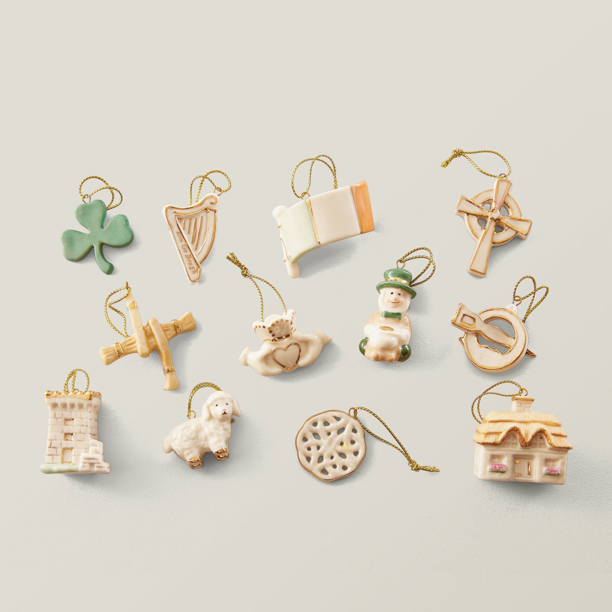 Luck of the Irish 12-Piece Mini Ornament Set