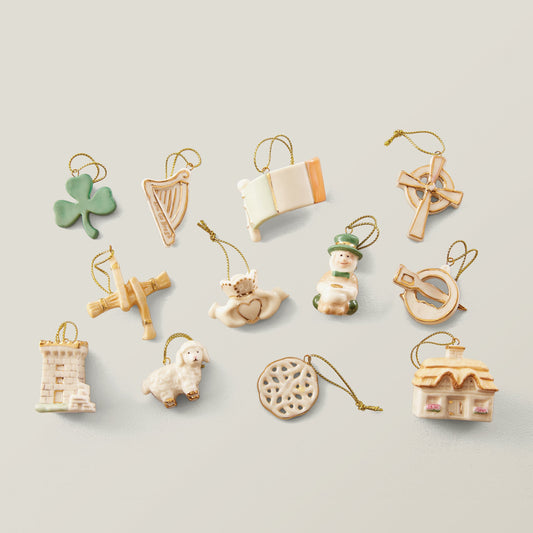 Luck of the Irish 12-Piece Mini Ornament Set