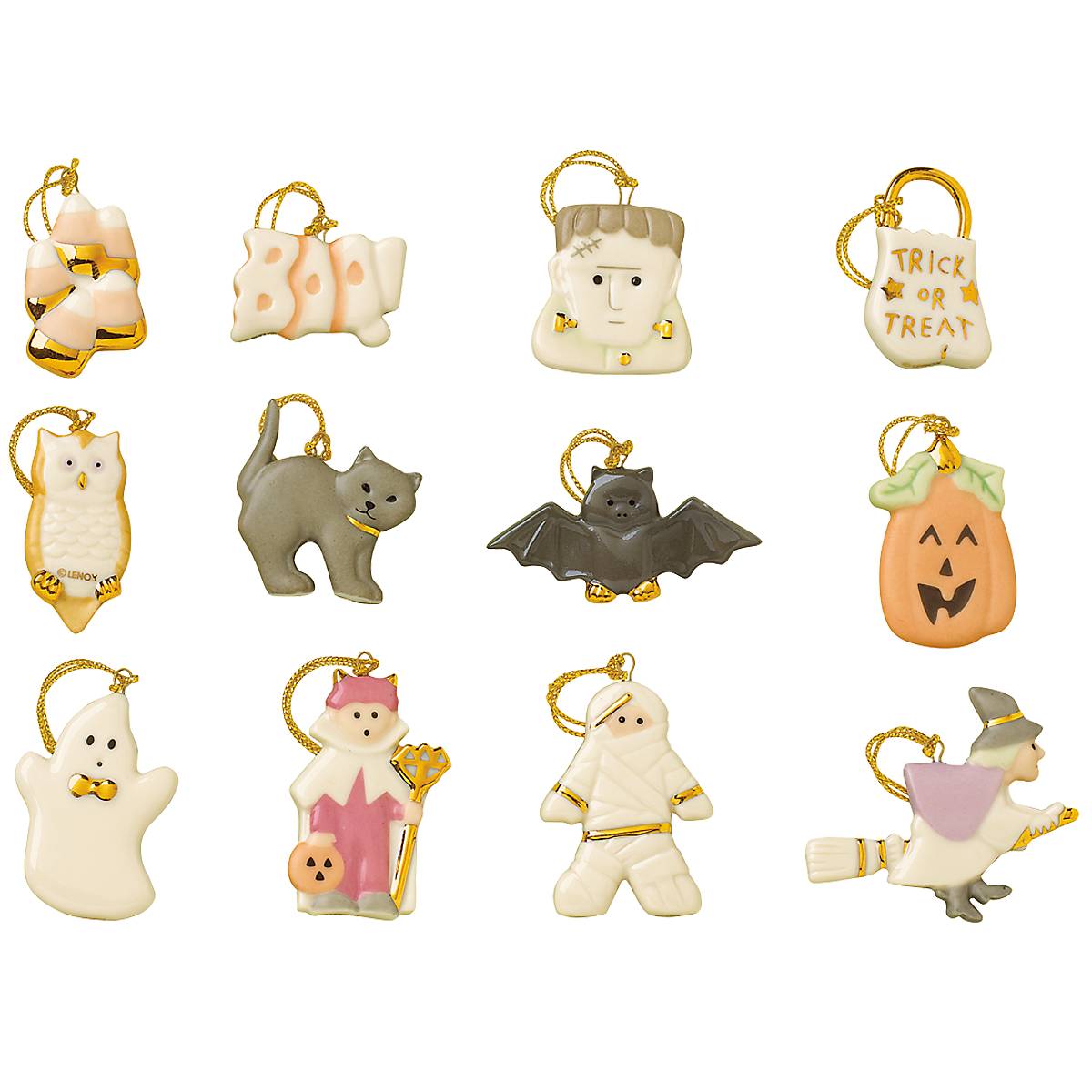 Trick or Treat 12-Piece Mini Ornament Set
