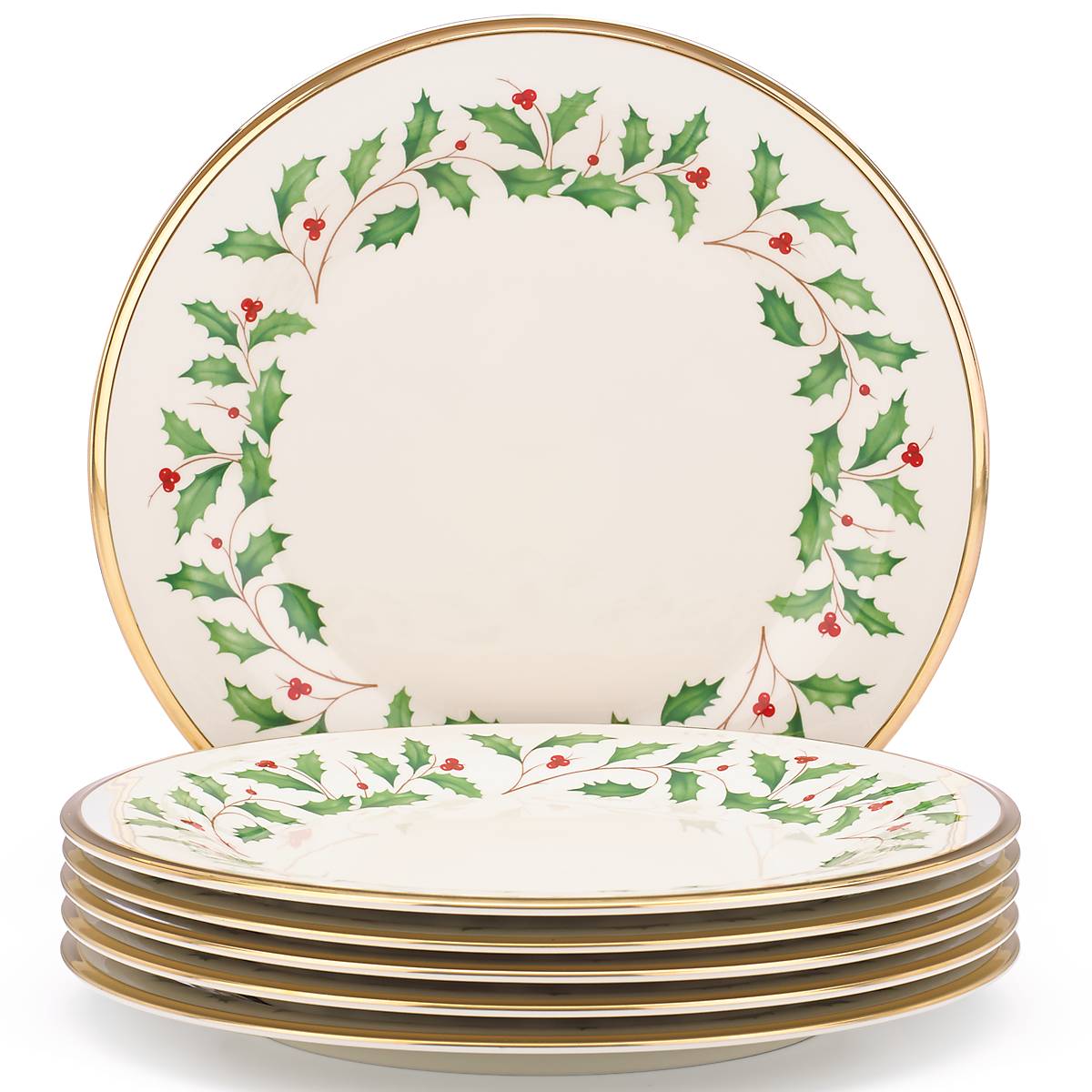 Holiday Dinner Plates, Set of 6