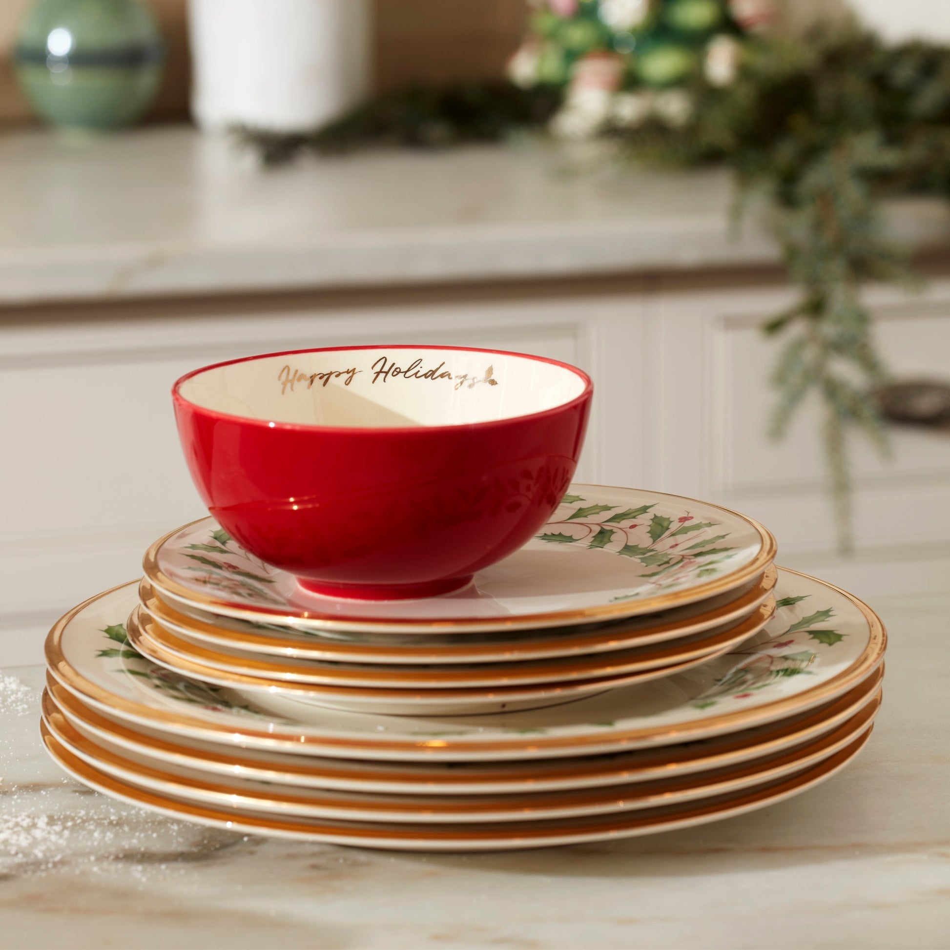 Holiday Salad Plates, Set of 6
