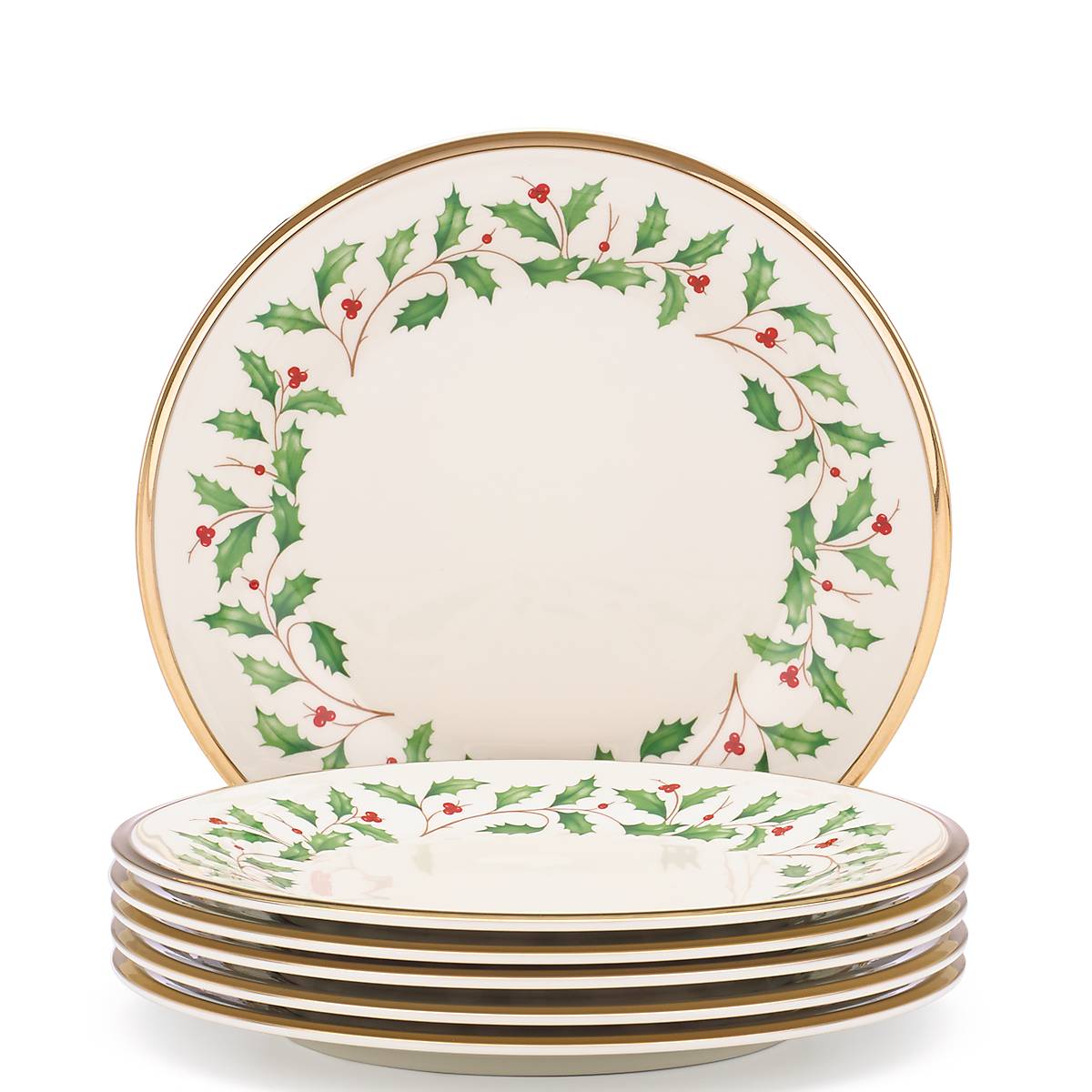 Holiday Salad Plates, Set of 6
