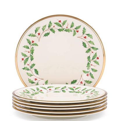 Holiday Salad Plates, Set of 6
