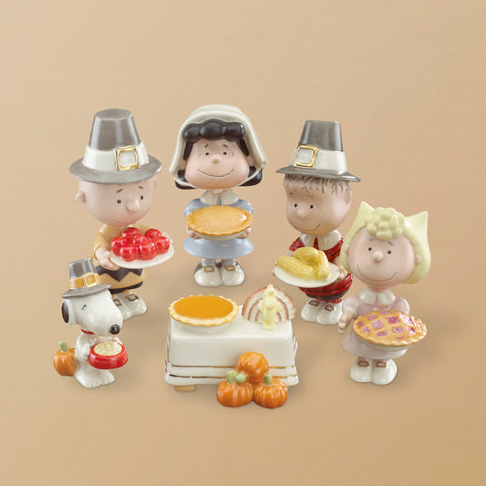 Peanuts Thanksgiving 6-Piece Figurine Set