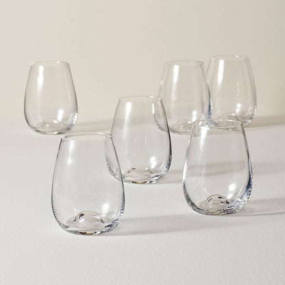 Tuscany Classics Stemless Wine Glasses, Set of 6