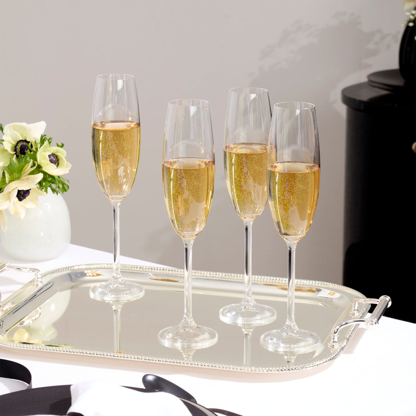 Tuscany Classics Champagne Flute Glasses, Set of 6