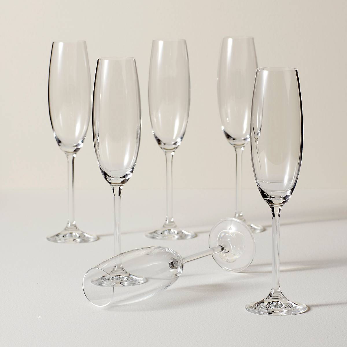 Tuscany Classics Champagne Flute Glasses, Set of 6