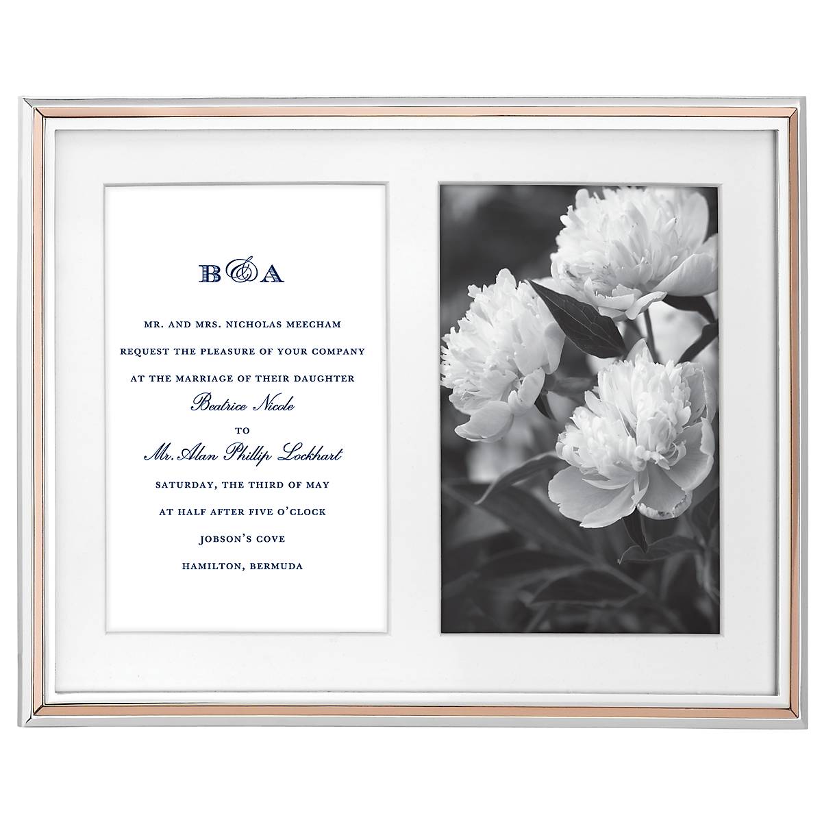 Rosy Glow Double 5x7 Photo Frame