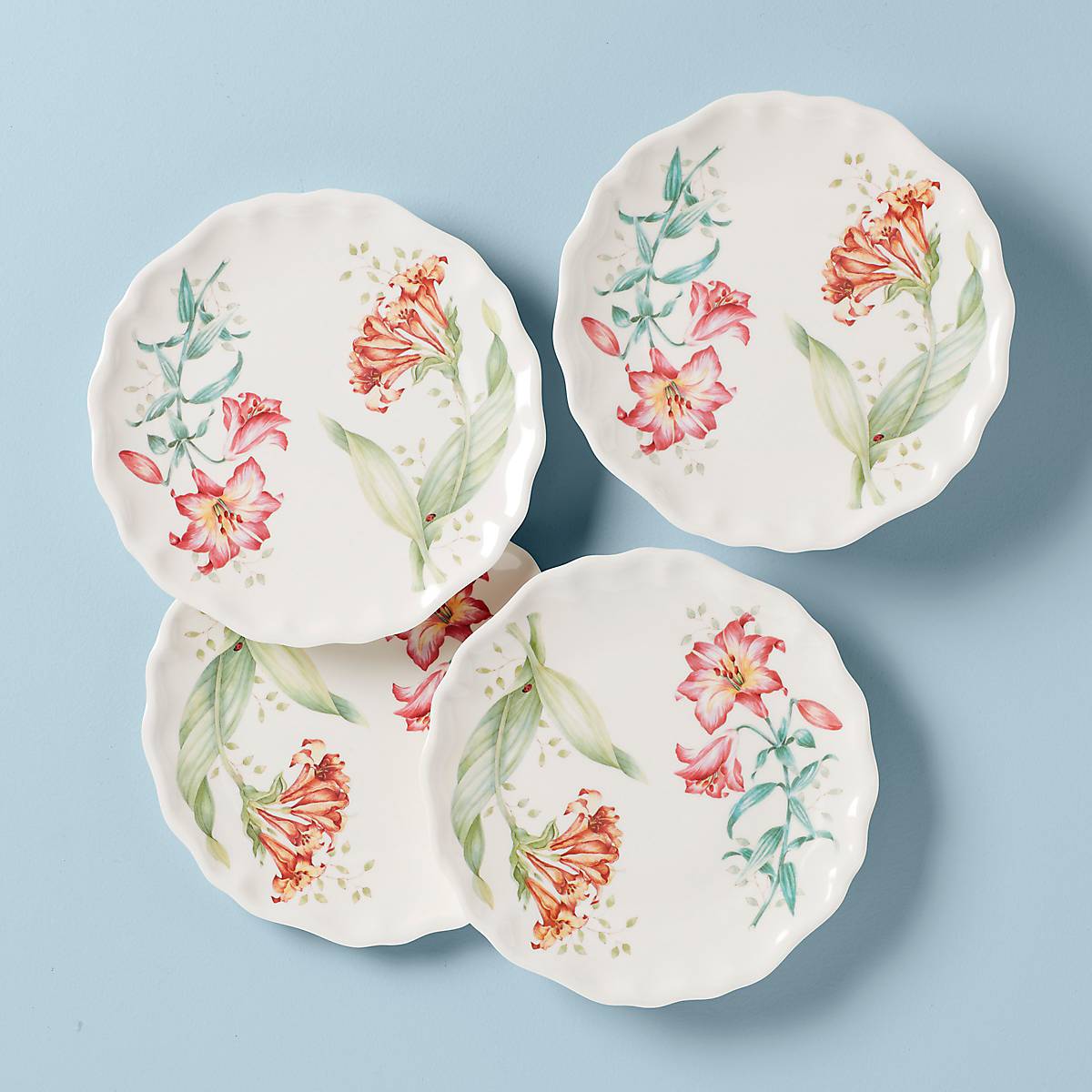 Butterfly Meadow Melamine Accent Plates, Set of 4