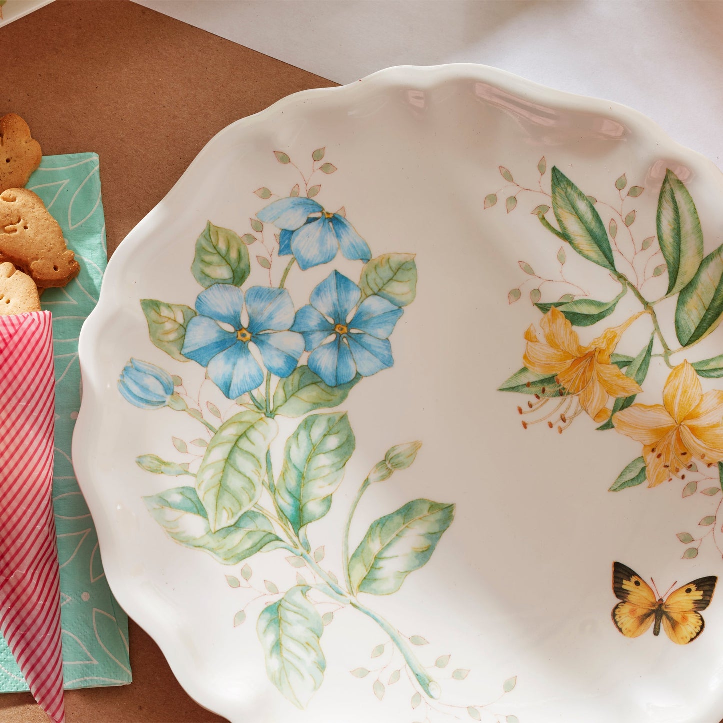 Butterfly Meadow Melamine Dinner Plates, Set of 4