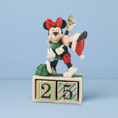 Mickey & Minnie Countdown to Christmas Figurine
