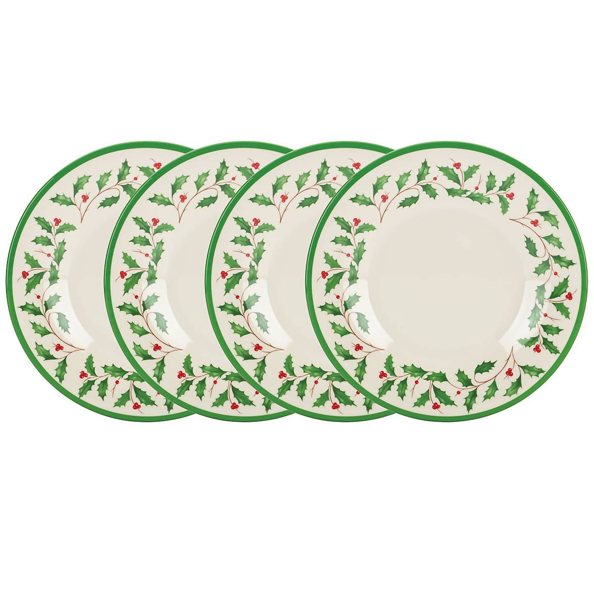 Holiday Melamine Accent Plates, Set of 4