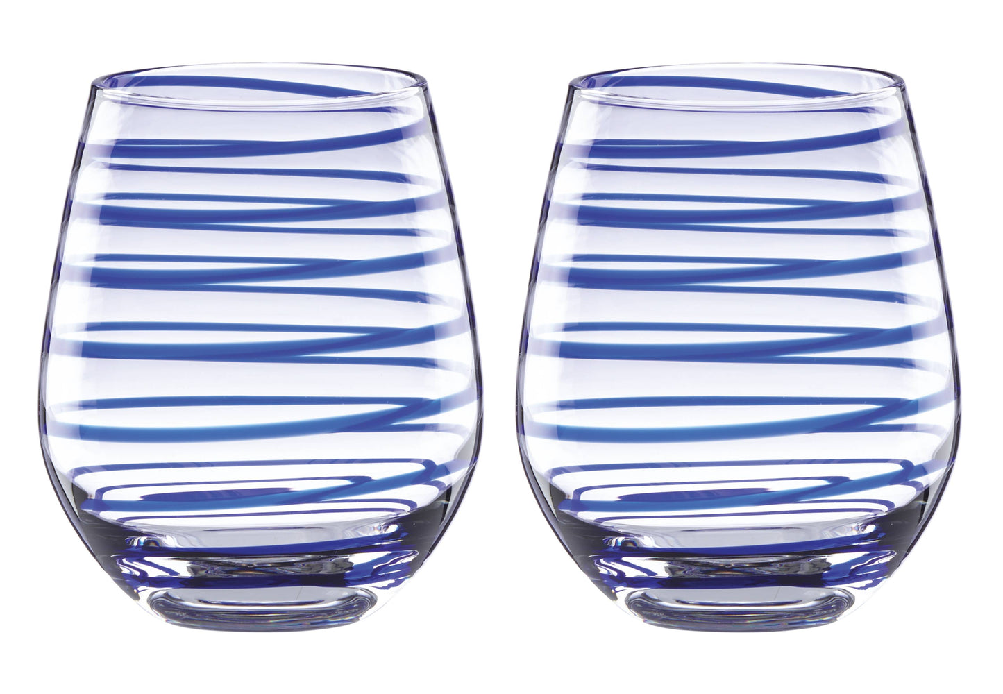 Charlotte Street Stemless Wine Glasses, Set of 2