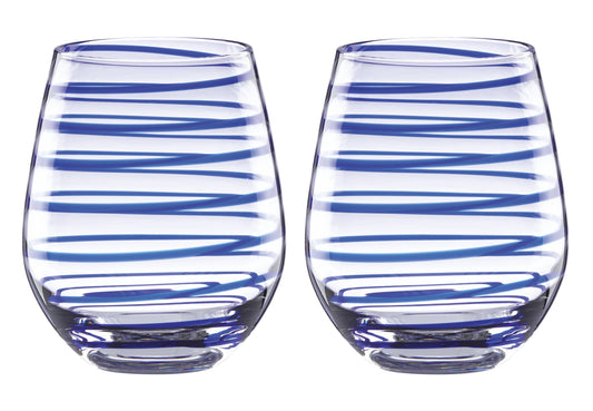 Charlotte Street Stemless Wine Glasses, Set of 2