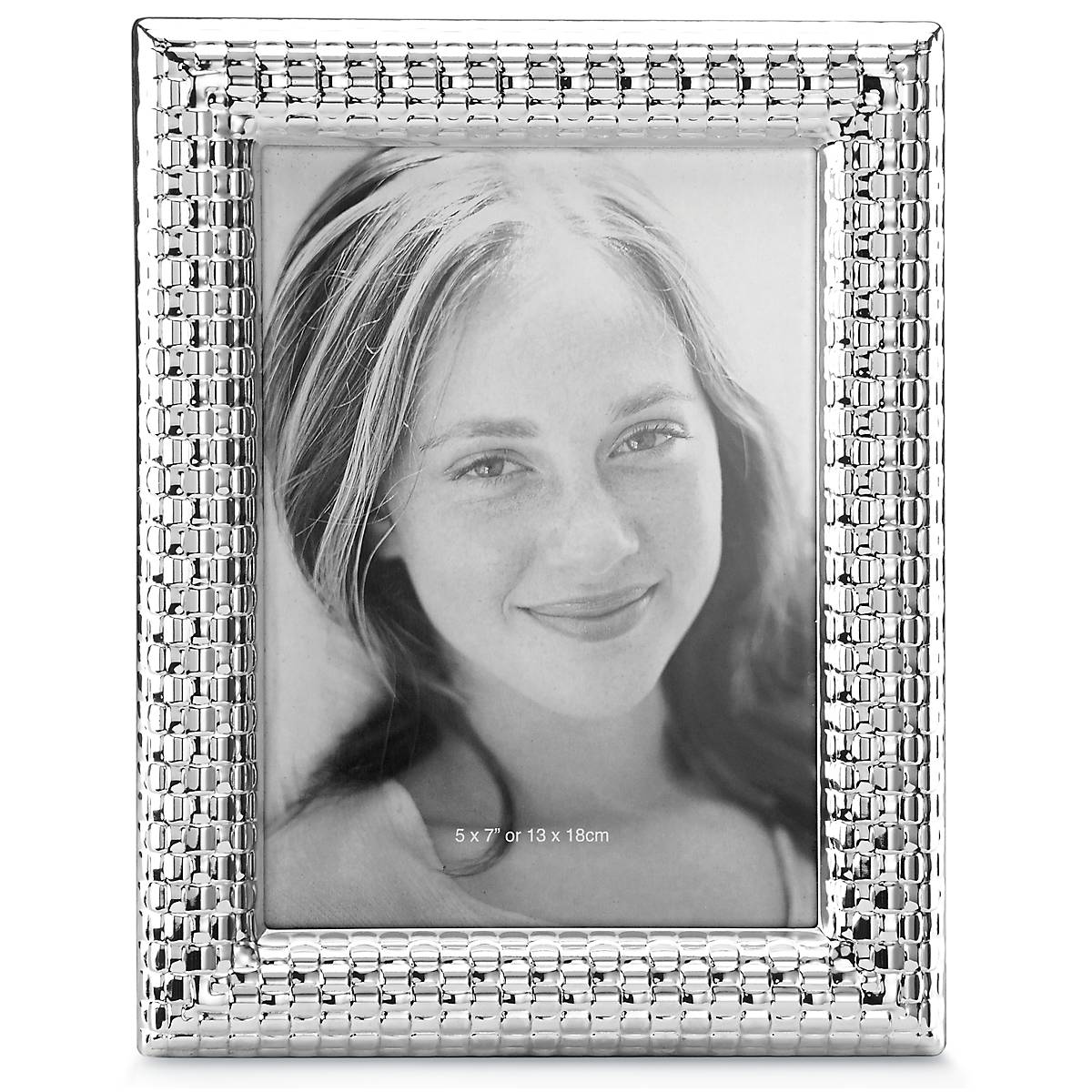 Watchband Silver 5x7 Photo Frame