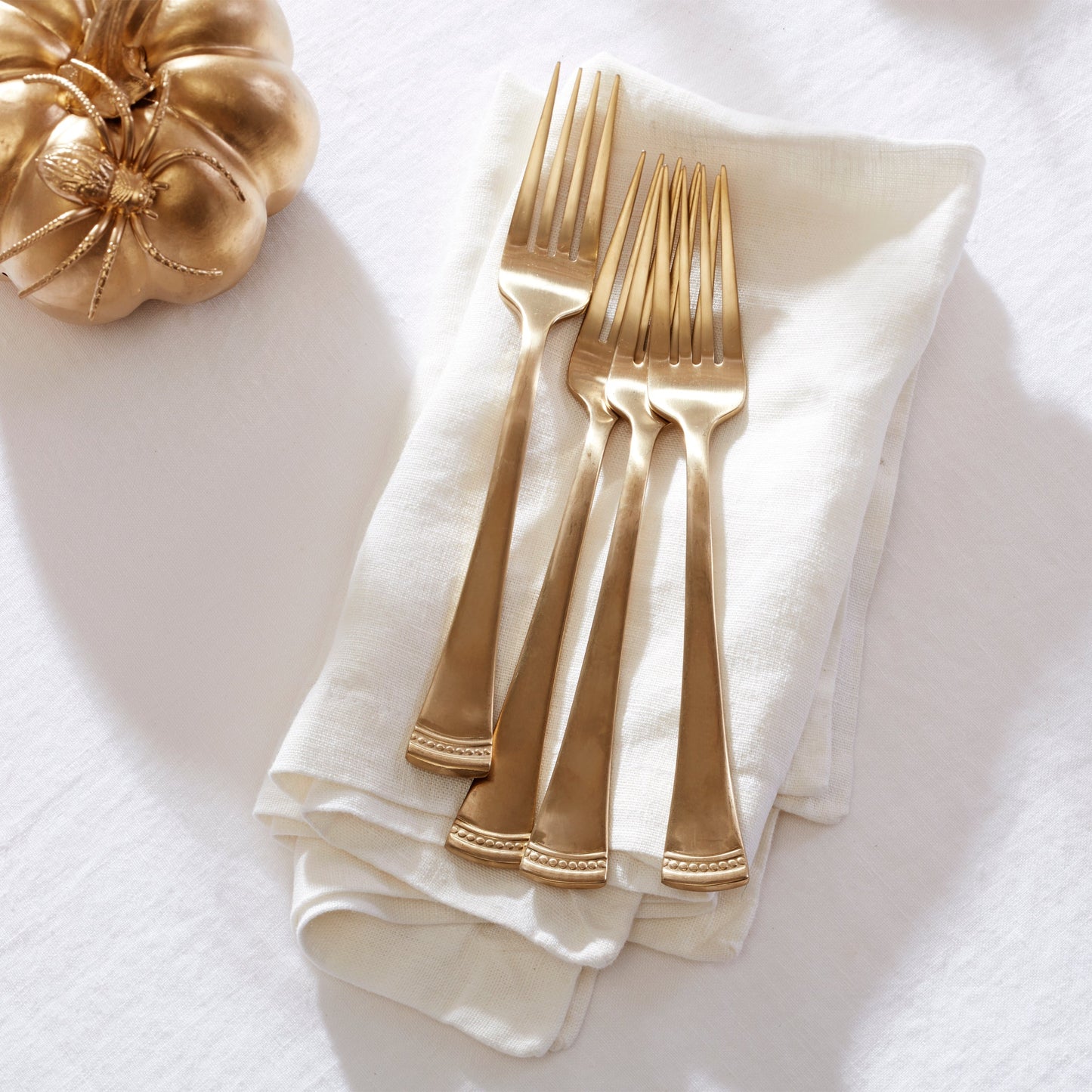 Portola Gold Satin 20-Piece Flatware Set