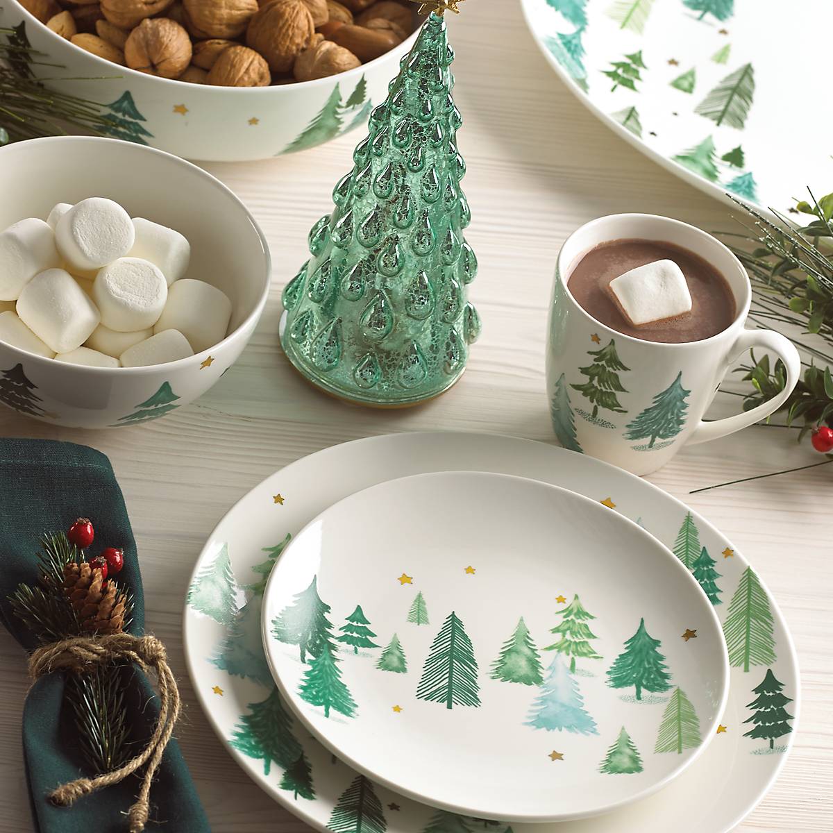 Balsam Lane Mugs, Set of 4