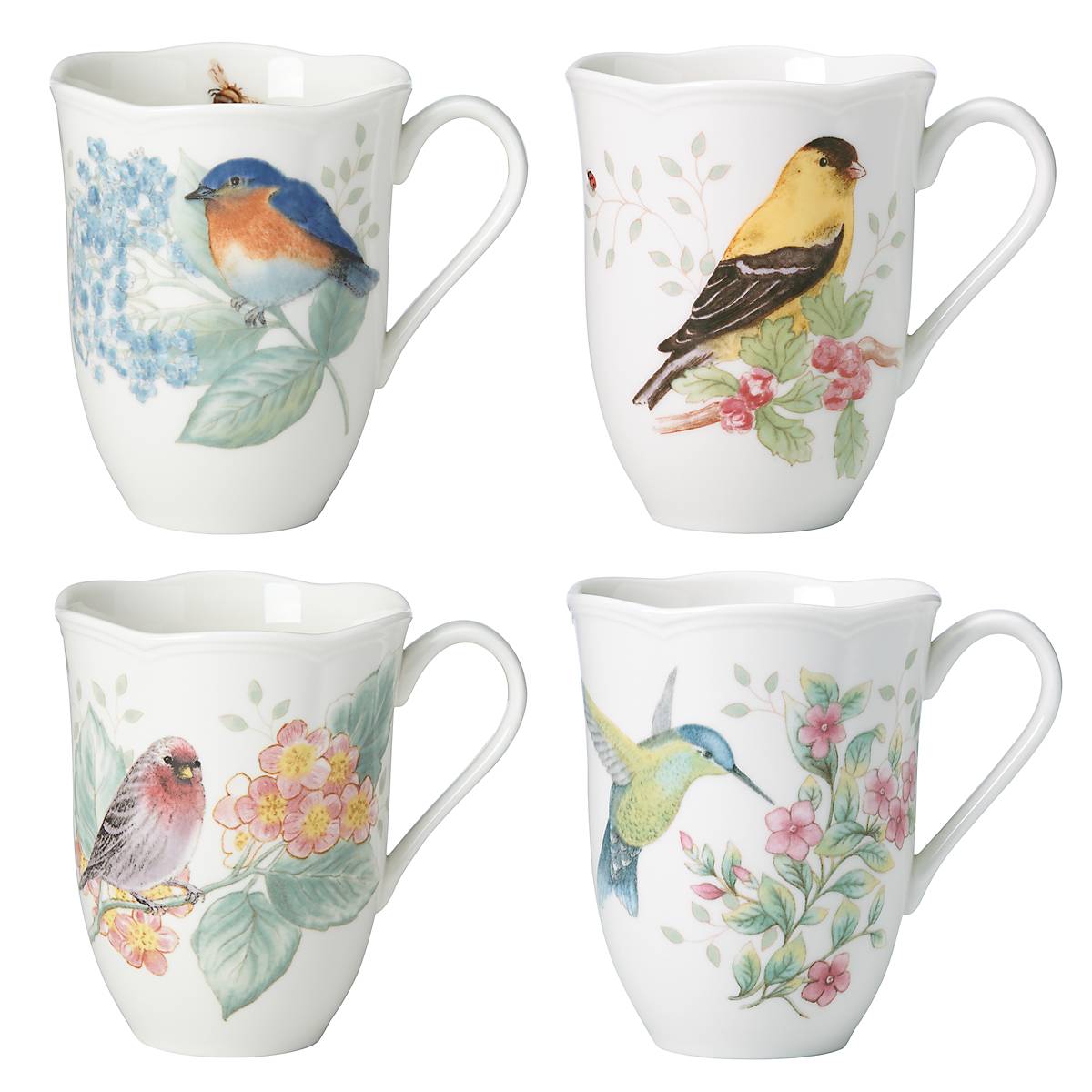Butterfly Meadow Flutter Mugs, Set of 4