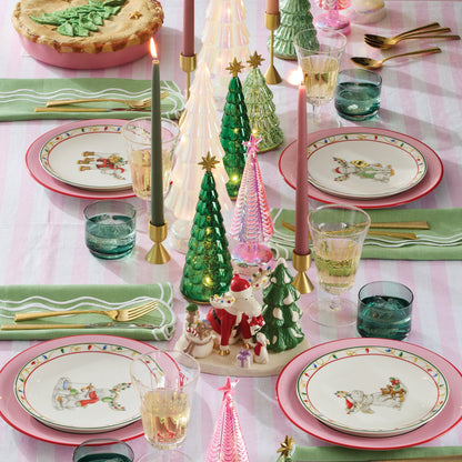 Tuscany Classics Stackable Green Short Glasses, Set of 4