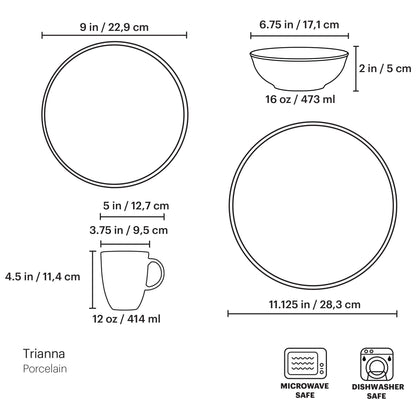 Trianna Salaria 4-Piece Place Setting