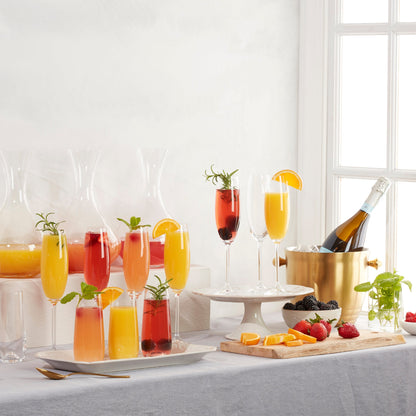 Tuscany Classics Stemless Flute Glasses, Set of 6