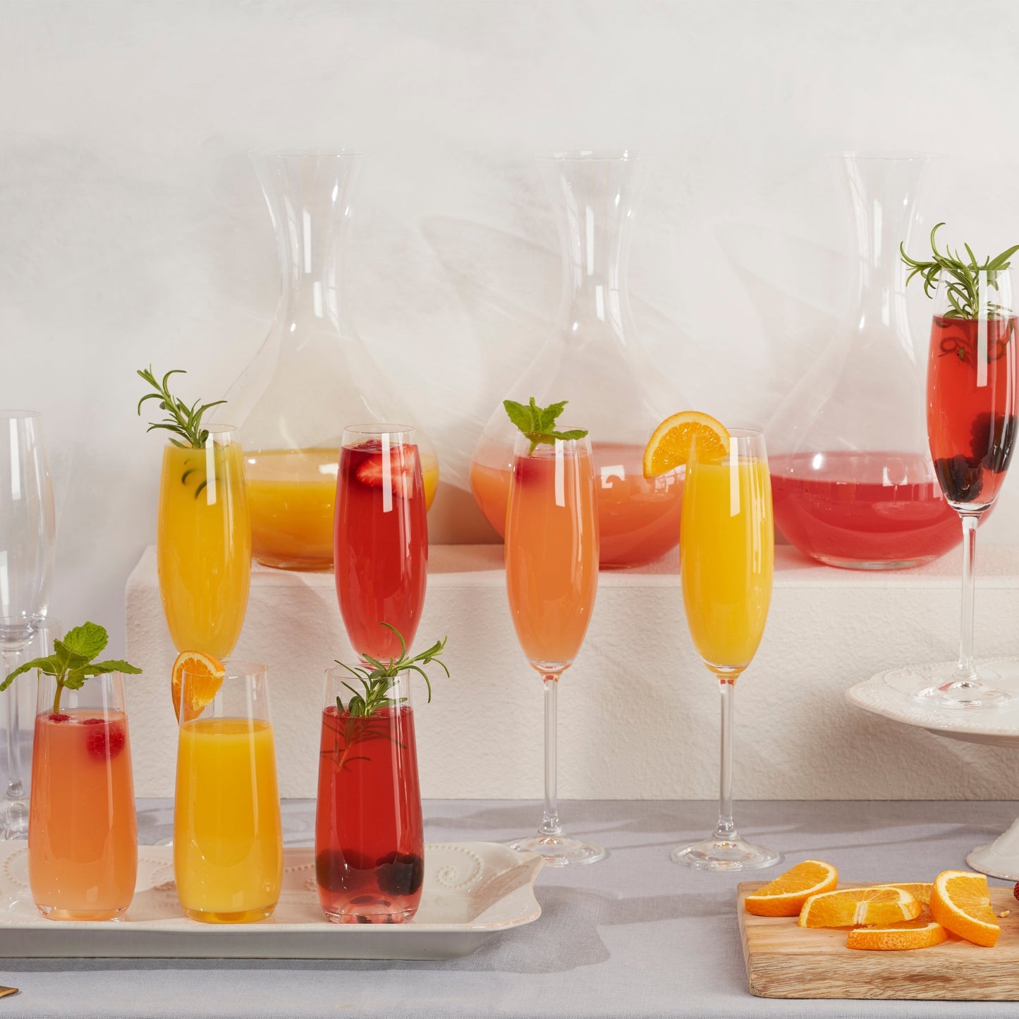 Tuscany Classics Champagne Flute Glasses, Set of 6