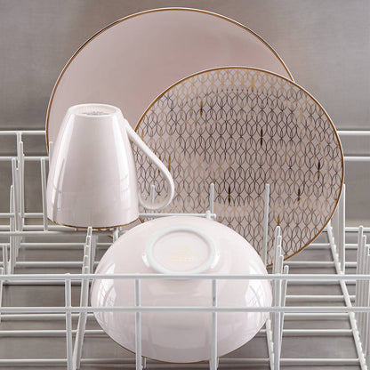 Trianna Blush 12-Piece Dinnerware Set