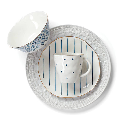 Blue Bay Dessert Mugs, Set of 4