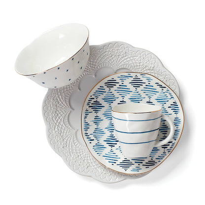 Blue Bay Dessert Mugs, Set of 4