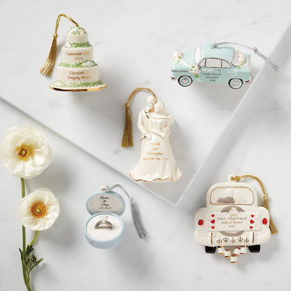 Personalized 1st Christmas Cake Ornament