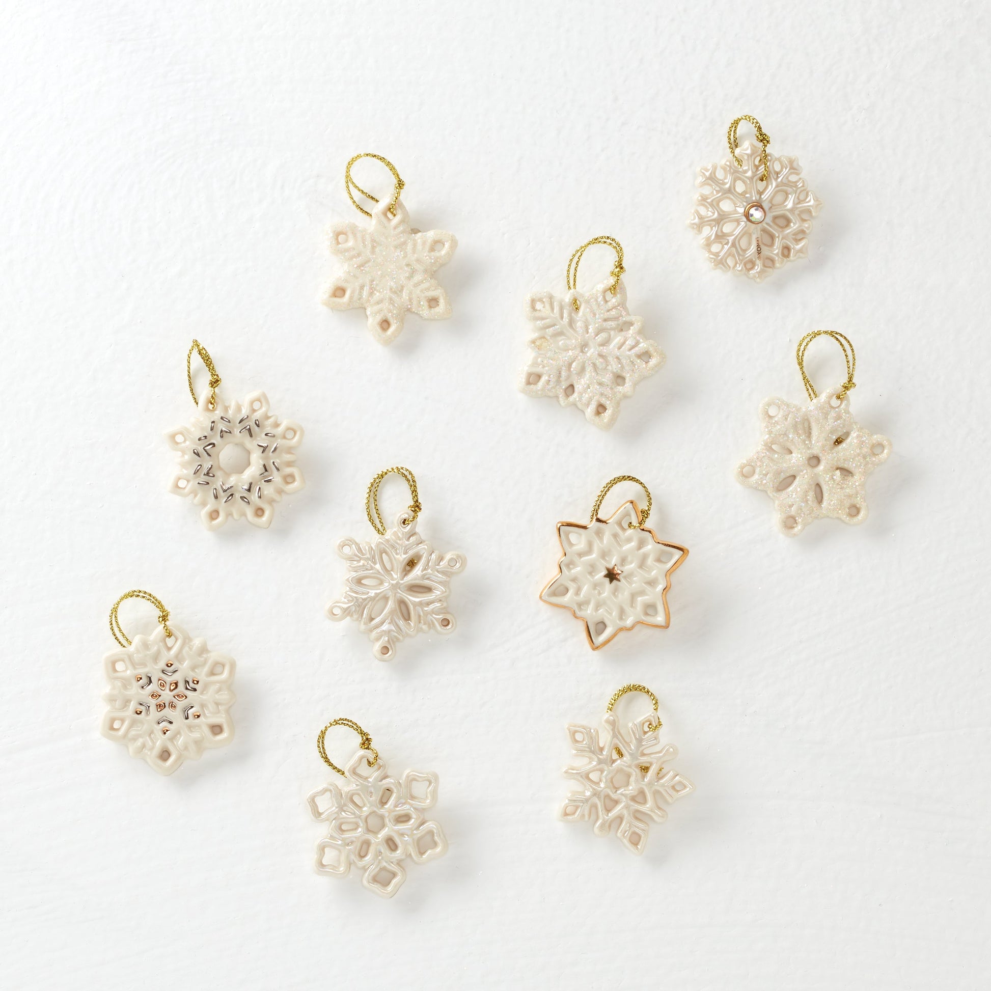 Snowflake 10-Piece Mini Ornament Set