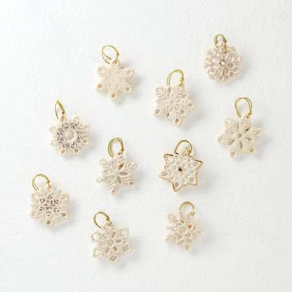 Snowflake 10-Piece Mini Ornament Set