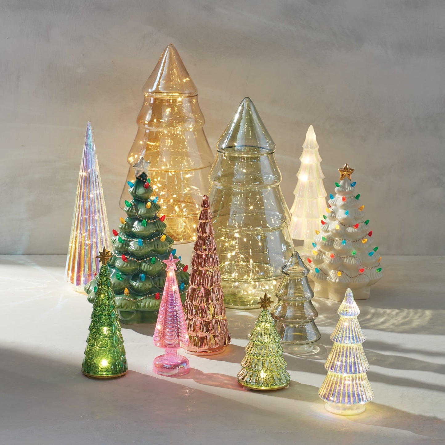 Radiant Light Mercury Tree Lit Figurine