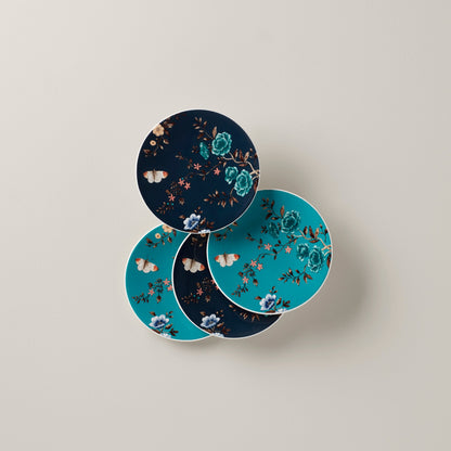 Sprig & Vine Tidbit Plates, Set of 4