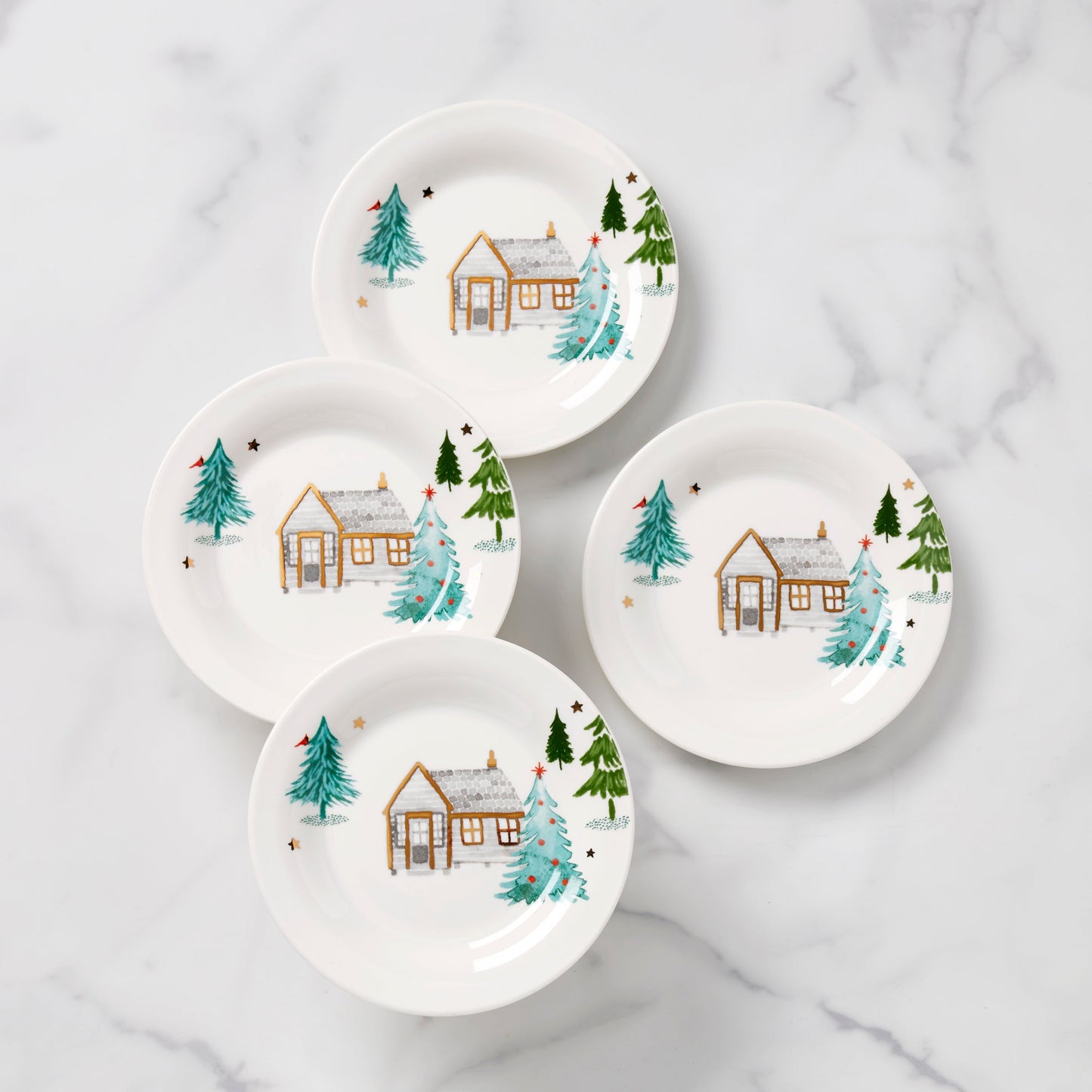 Balsam LaneTidbit Plates, Set of 4