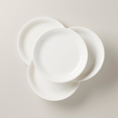 Profile White Dinner Plates, Set of 4