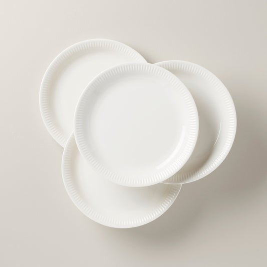 Profile White Dinner Plates, Set of 4