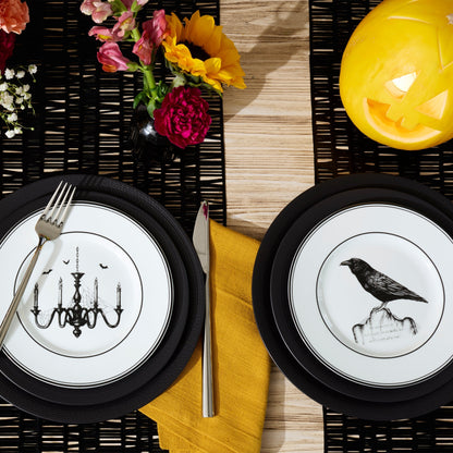 Vintage Halloween Dessert Plates, Set of 4