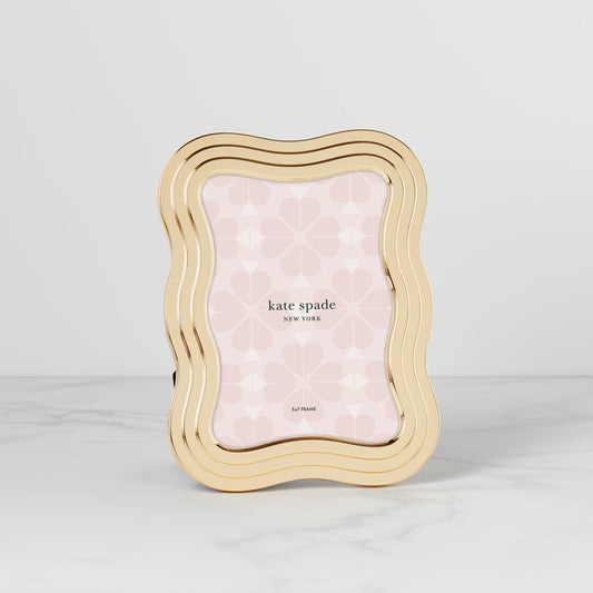 South Street Gold 5x7 Wavy Photo Frame
