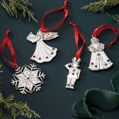 Jeweled Soldier Charm Ornament
