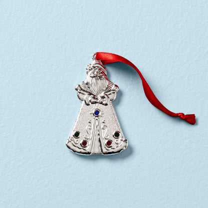 Jeweled Santa Charm Ornament