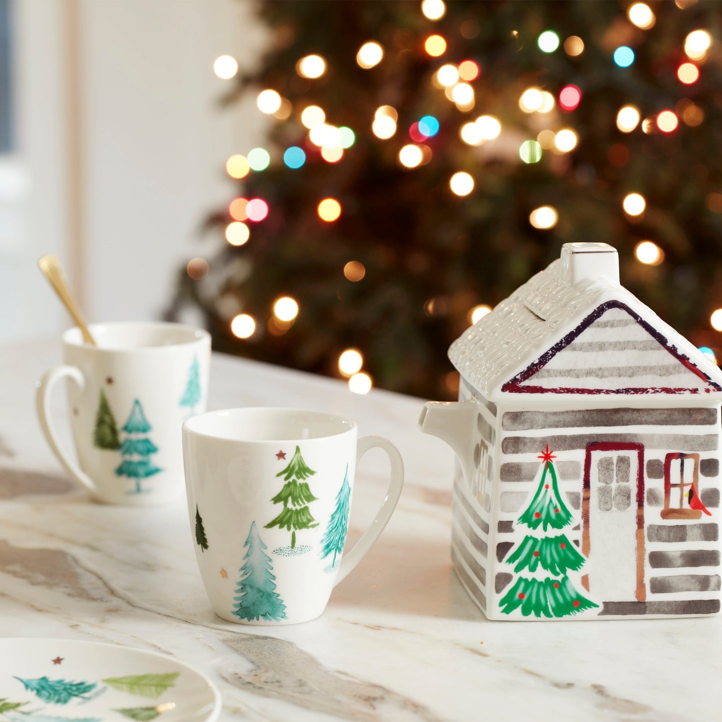 Balsam Lane Mugs, Set of 4