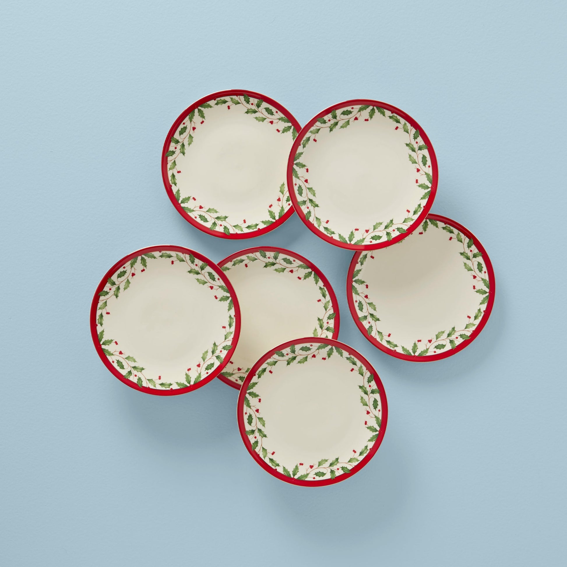 Holiday Accent Plates, Set of 6
