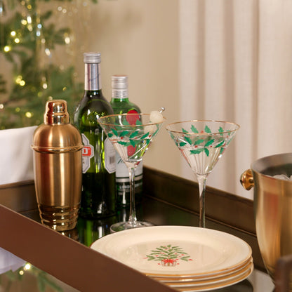 Holiday Martini Glasses, Set of 4