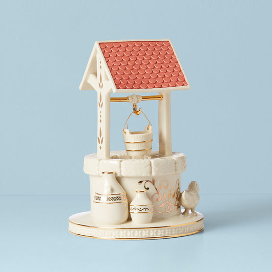 First Blessing Nativity Town Water Well Figurine